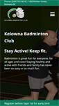 Mobile Screenshot of kelownabadminton.ca